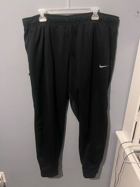 Nike Black Hoodie with White Swoosh and Lettering